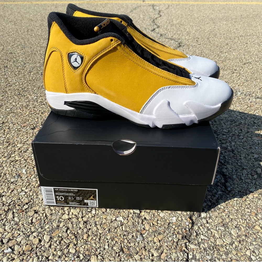 Nike Air Jordan 14 Retro Light Ginger 2022 Authentic 487471-701 Mens Size 10 NEW